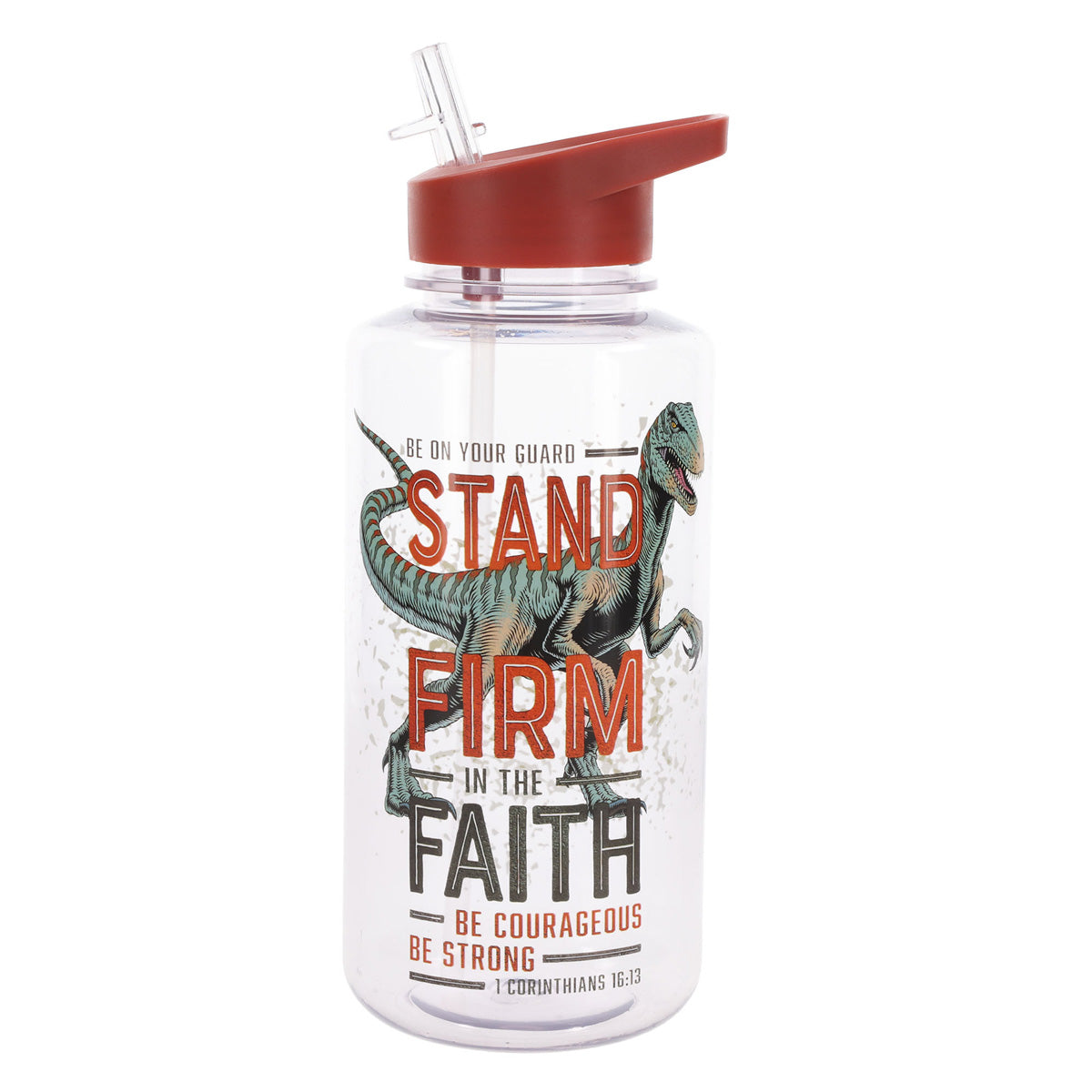Stand Firm in the Faith Plastic Water Bottle
