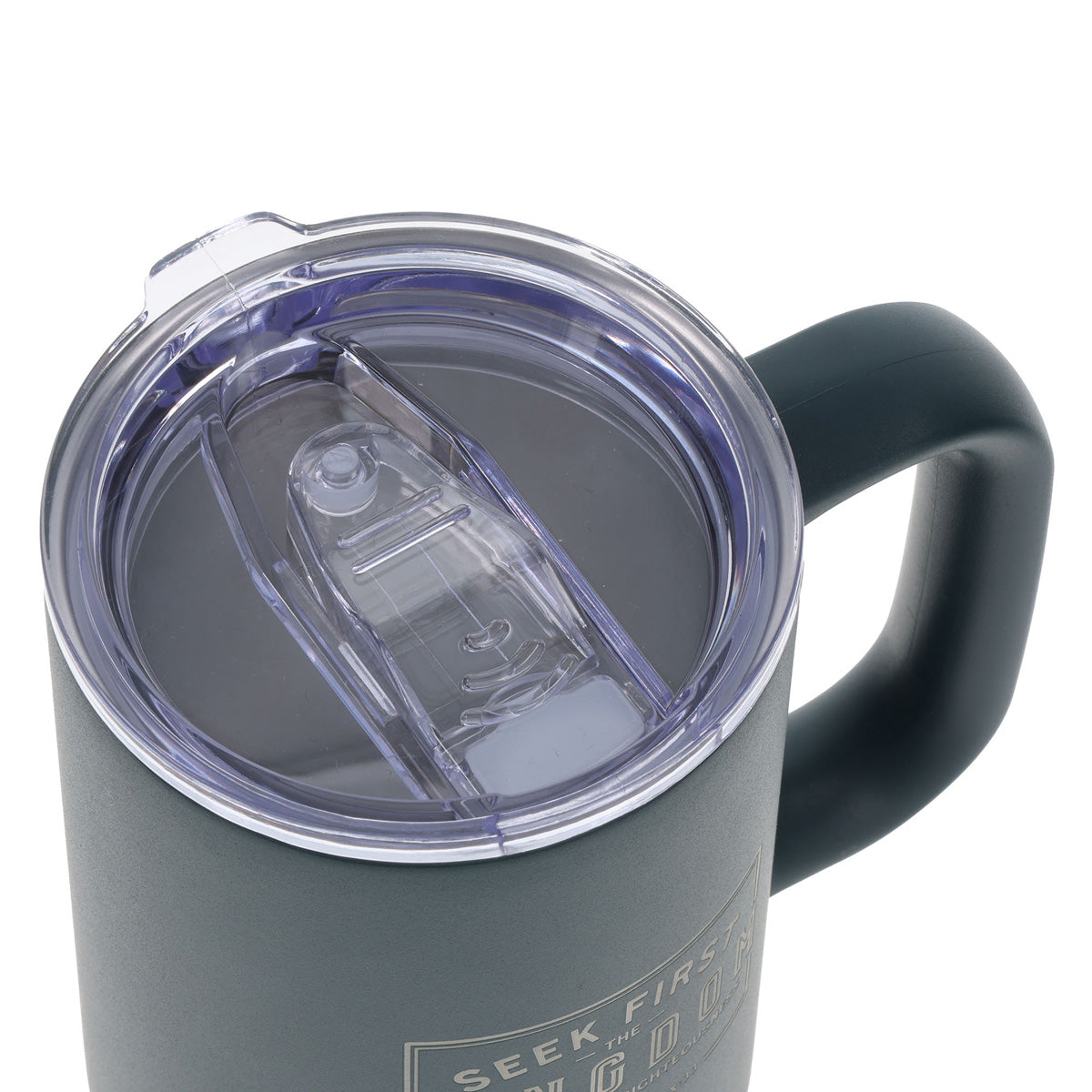 Travel Mug - Seek First the Kingdom of God (Stainless Steel, Camp Style)