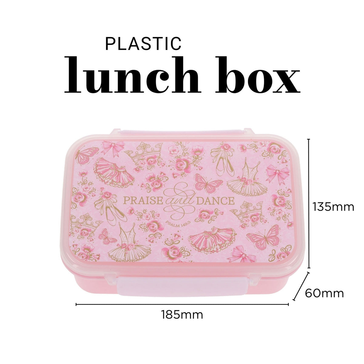 Praise and Dance Plastic Lunch Box