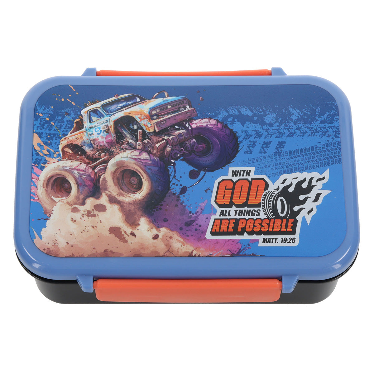 With God All Things Are Possible Plastic Lunch Box