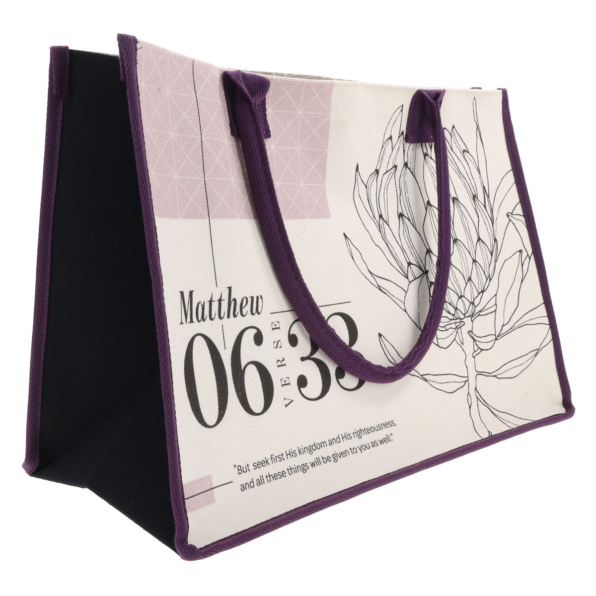 Seek First Canvas Tote Bag