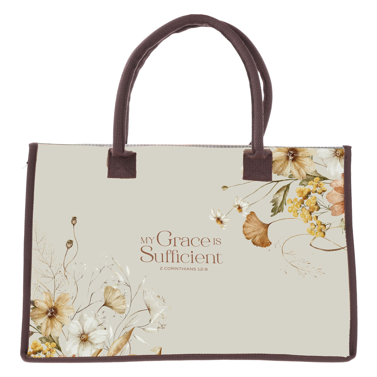 My Grace Is Sufficient Canvas Tote Bag