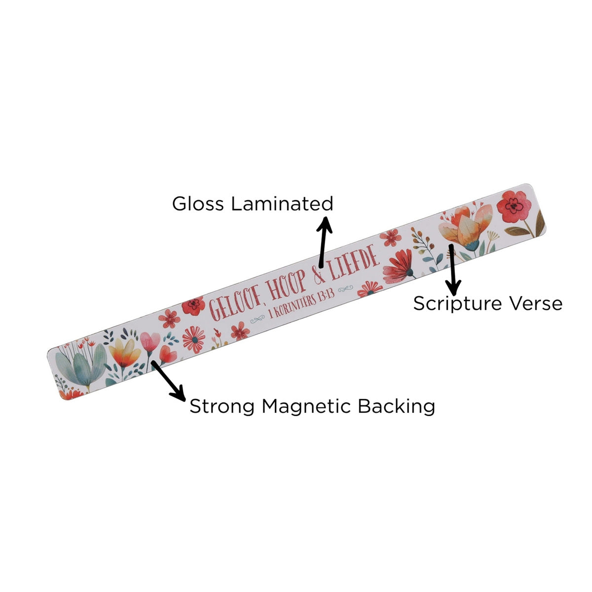 Geloof, Hoop en Liefde Afrikaans Magnetic Strip