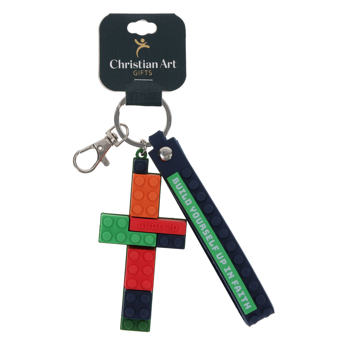 Build Yourself up in Faith PVC Keychain