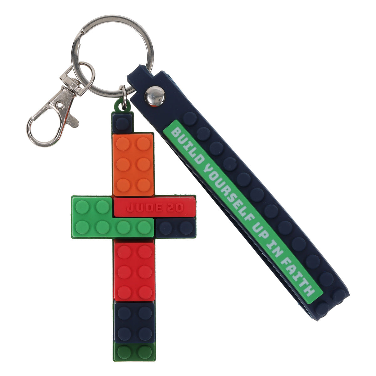 Build Yourself up in Faith PVC Keychain