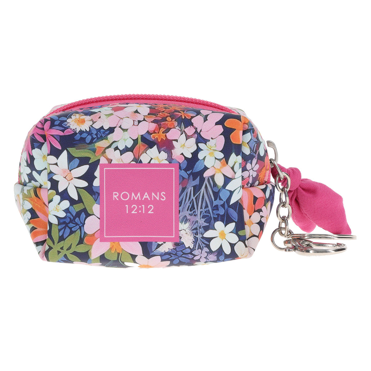 Be Joyful in Hope Faux Leather Keychain