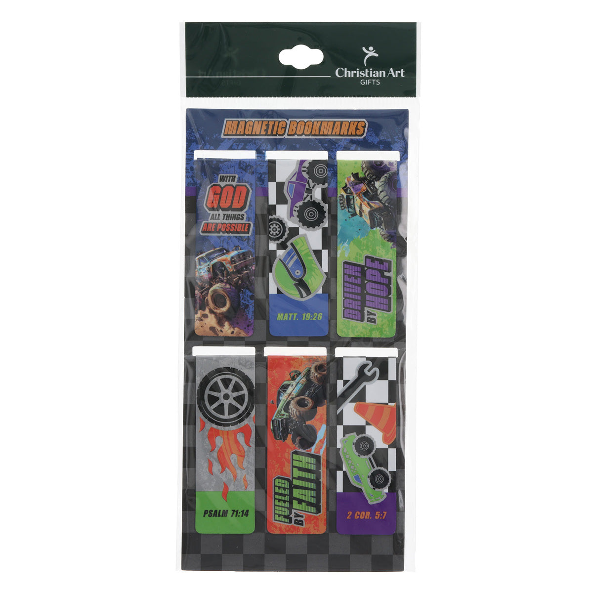 All Things Possible Six-Piece Magnetic Bookmark Set