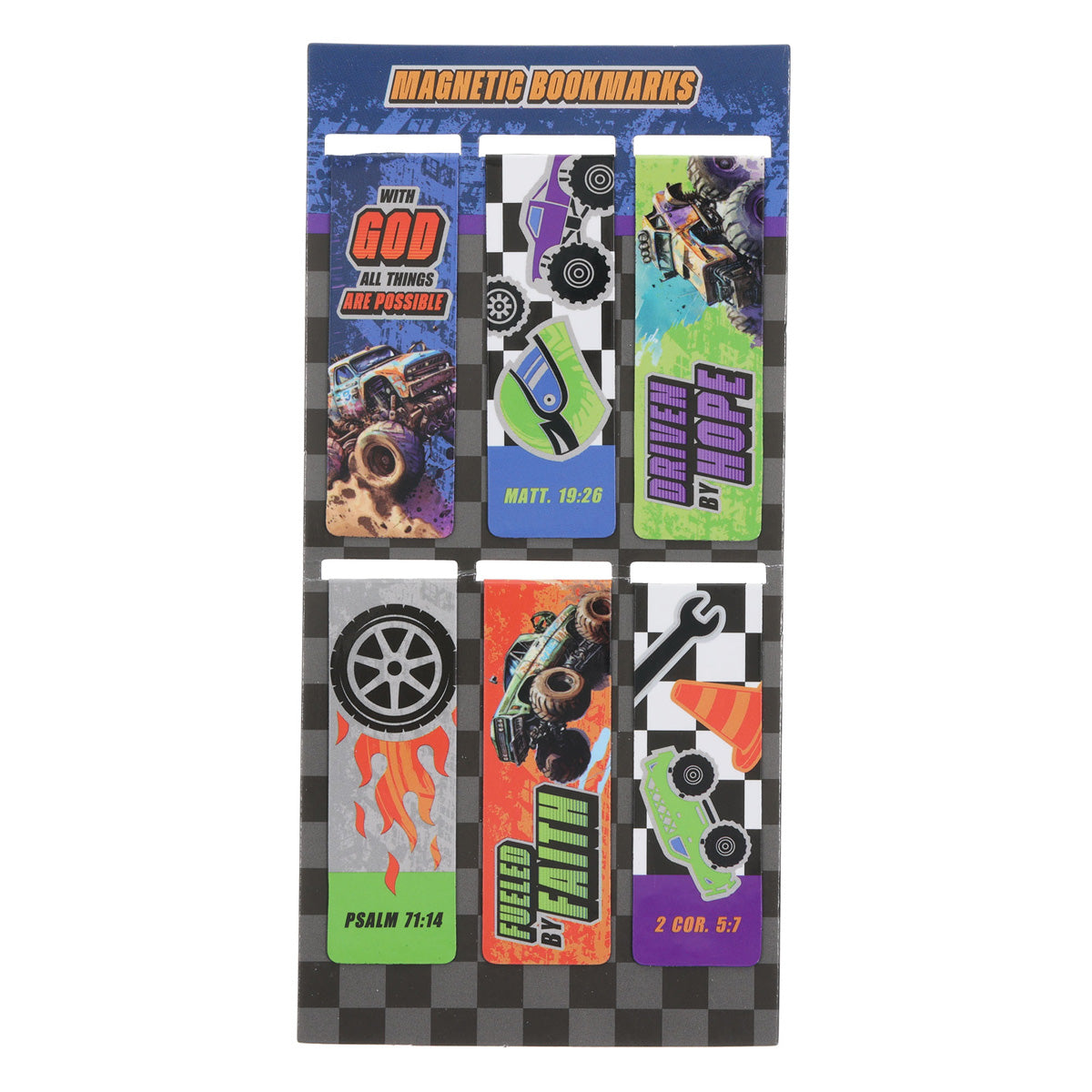 All Things Possible Six-Piece Magnetic Bookmark Set