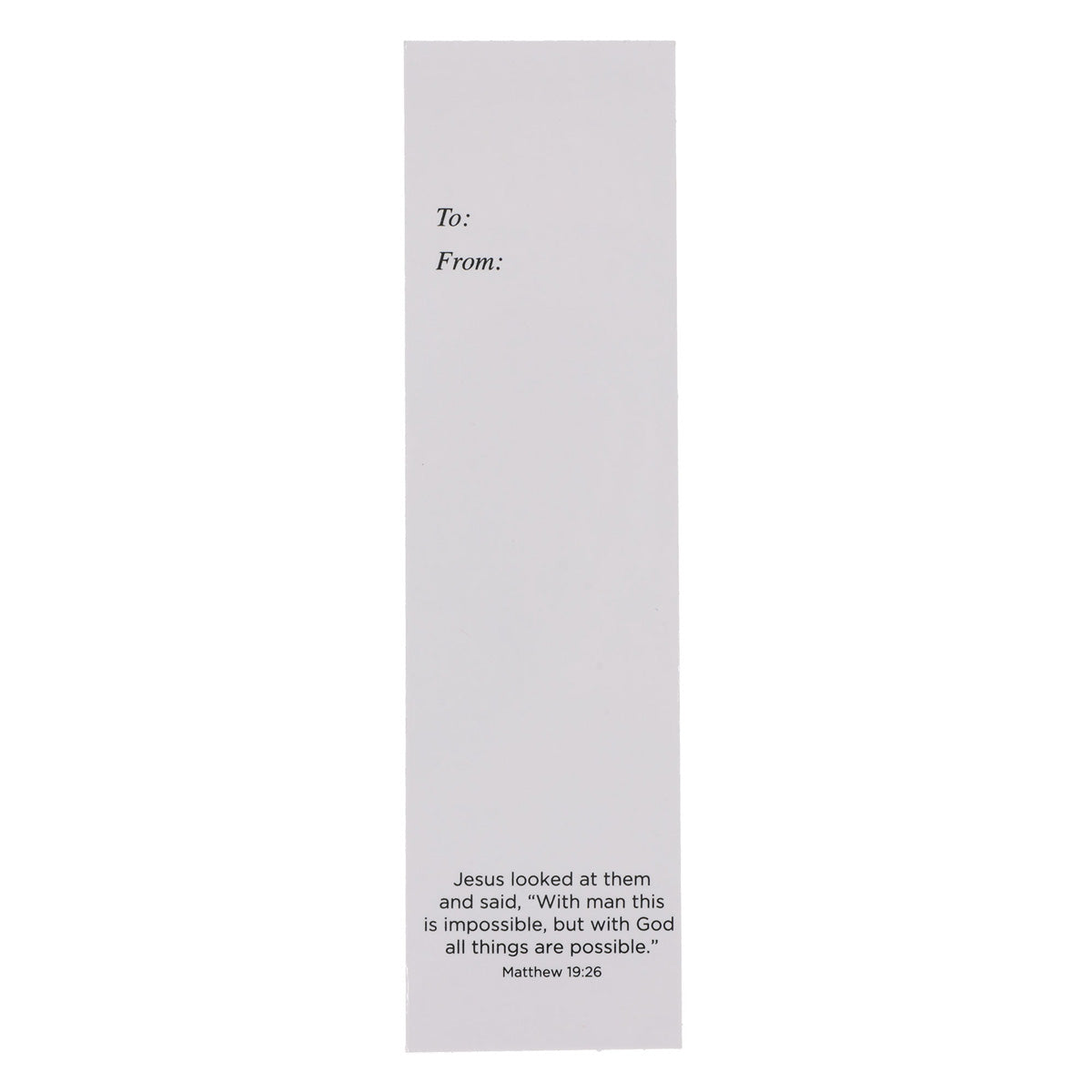 With God All Things Are Possible Ten-Piece Sunday School Bookmark Set