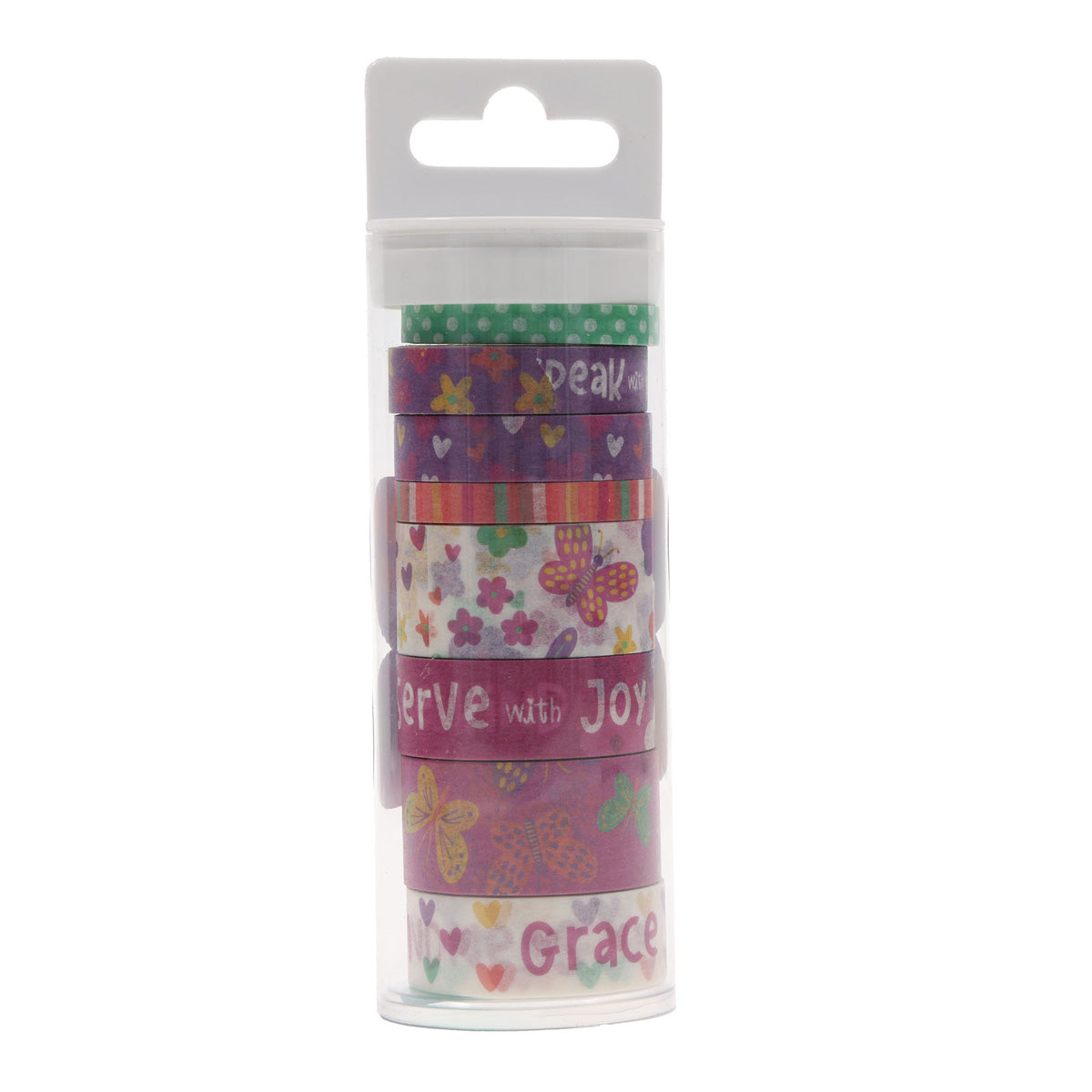 Grow with Grace Eight-Piece Washi Tape Set