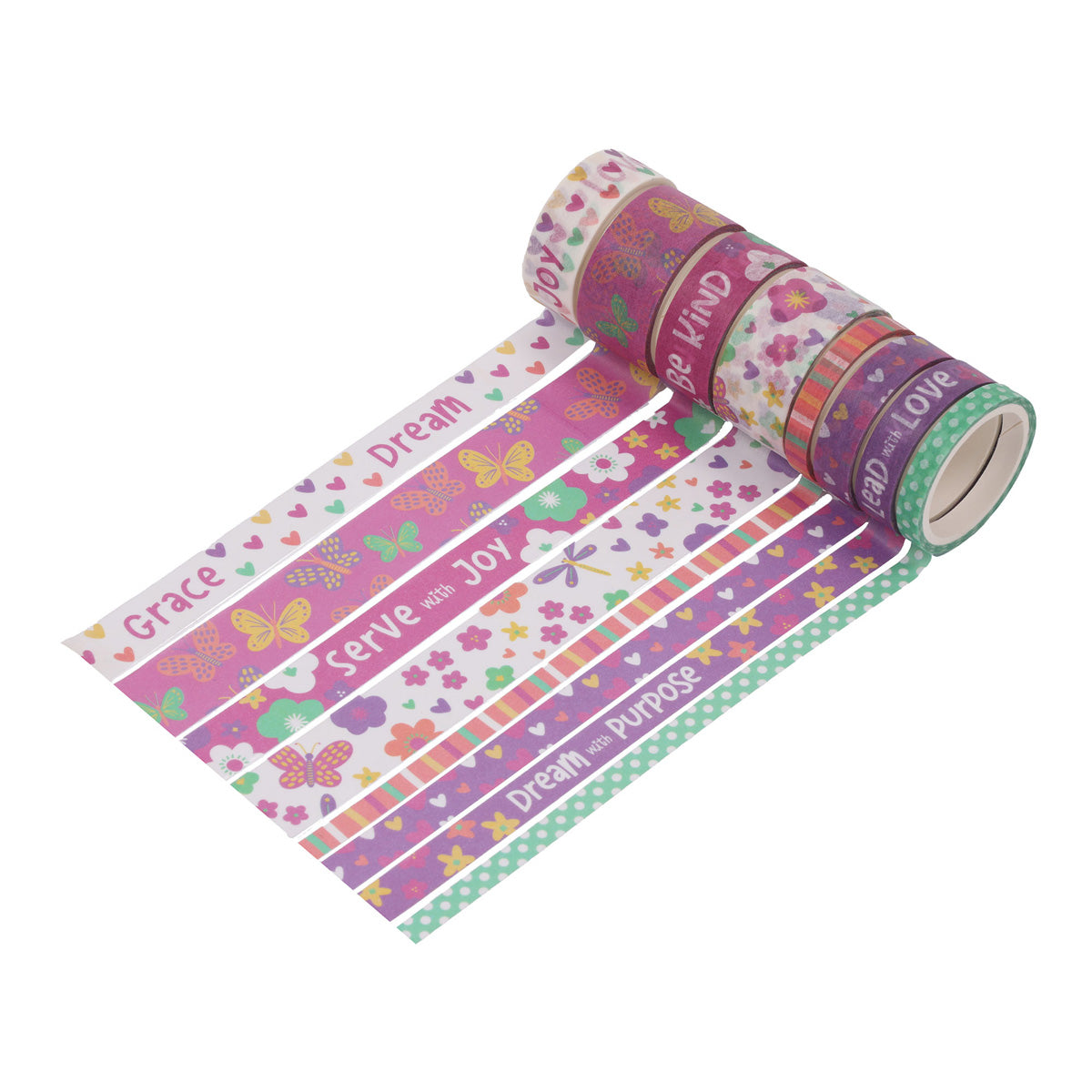 Grow with Grace Eight-Piece Washi Tape Set