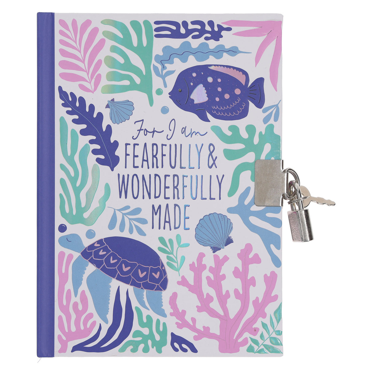 For I Am Fearfully & Wonderfully Made Hardcover Secret Diary with Lock and Key