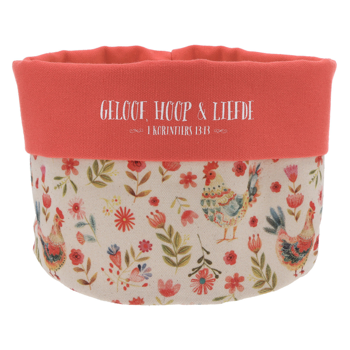 Geloof, Hoop en Liefde Afrikaans Canvas Planter Cover