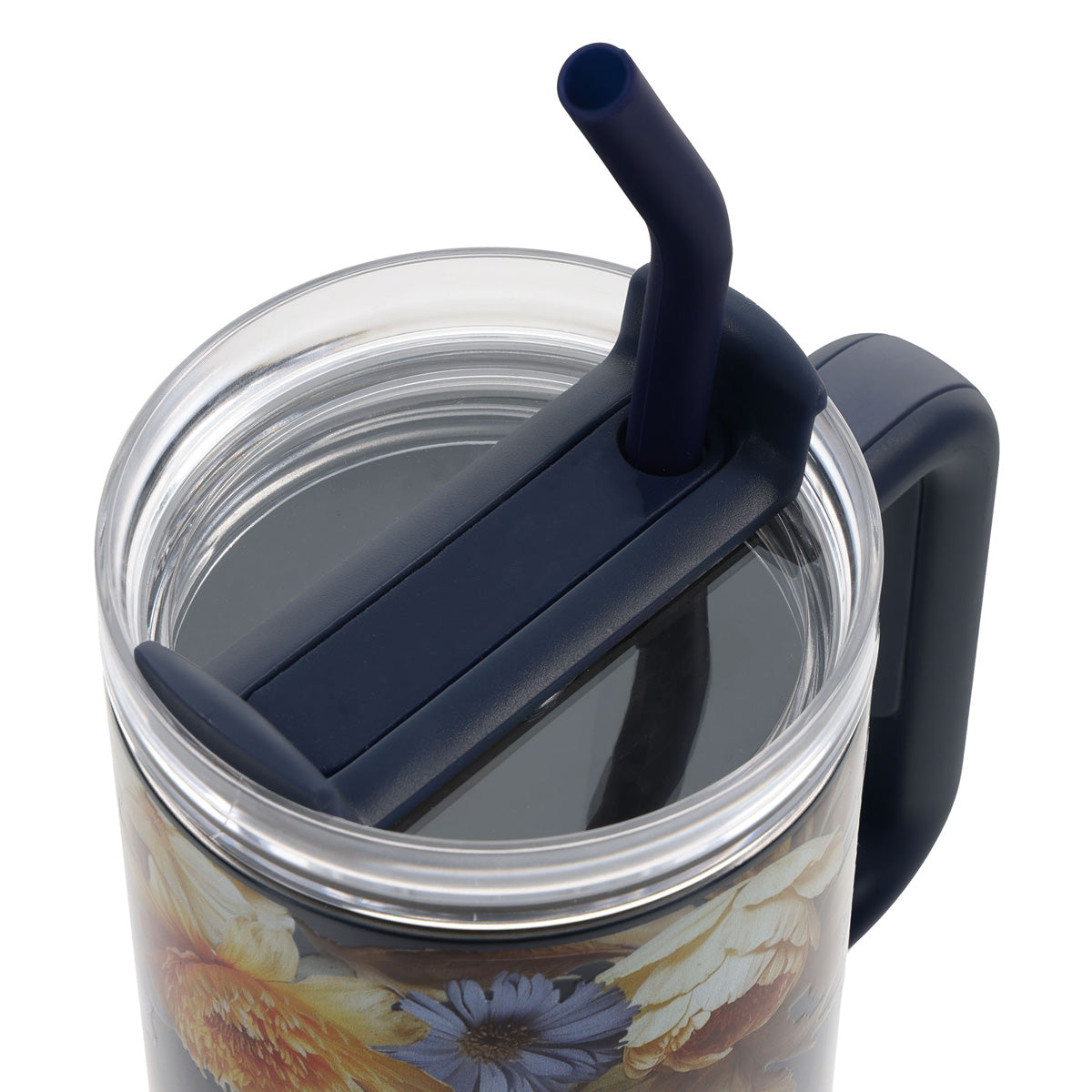 Die Here Sal Jou Vrede Gee Afrikaans Large Stainless Steel Mug with Handle and Straw