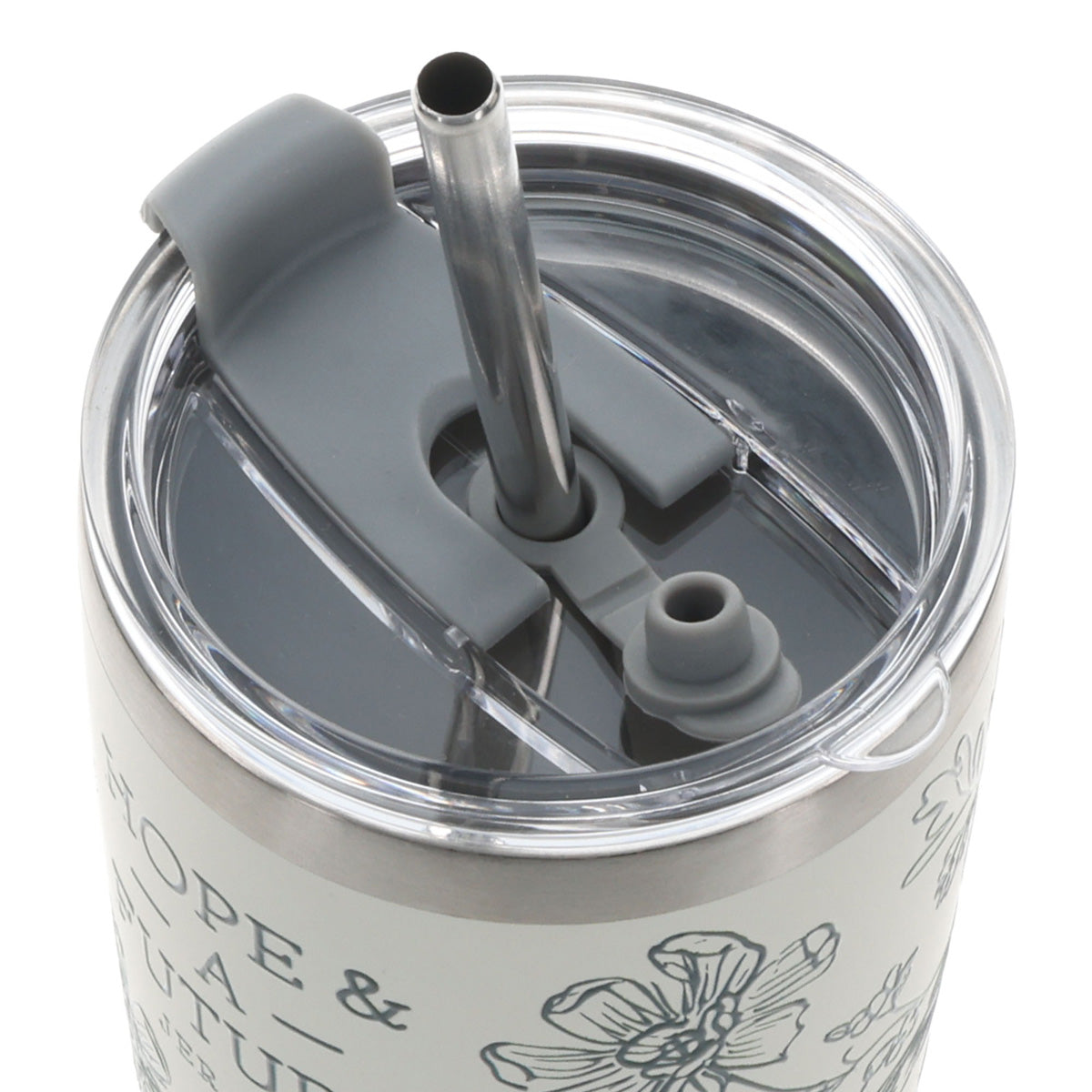 Hope and a Future Stainless Steel Travel Mug with Straw