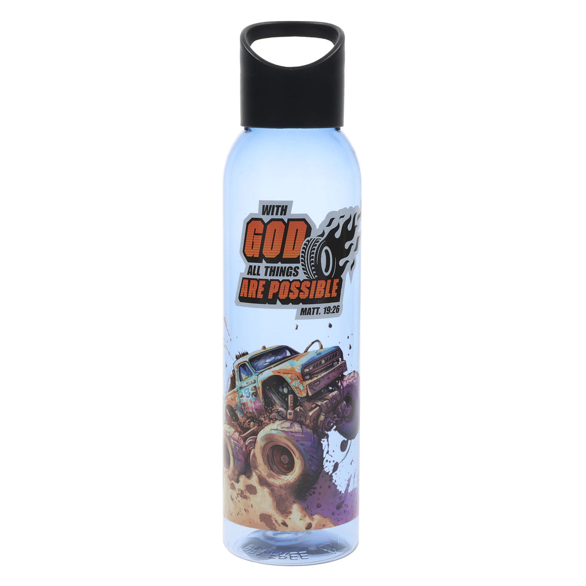 With God All Things Are Possible Plastic Water Bottle