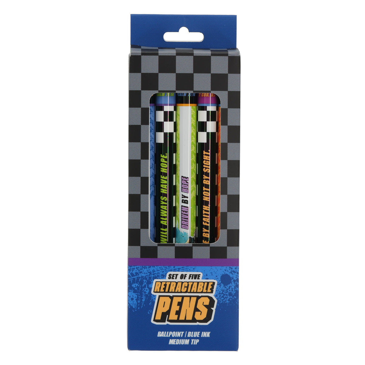 All Things Are Possible Five-Piece Pen Set with Blue Ink