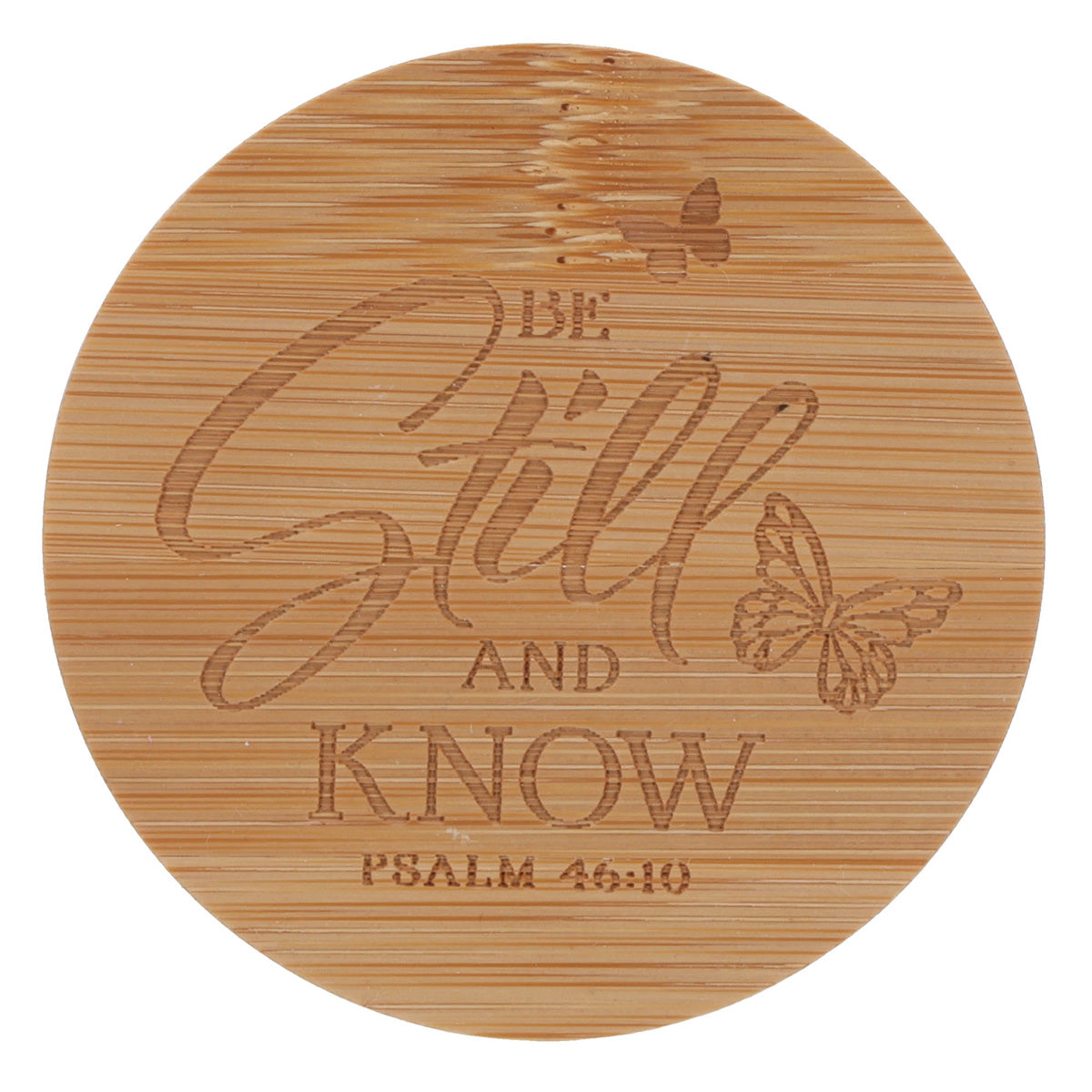 Be Still and Know Vanilla Meadow Scented Candle with Bamboo Lid