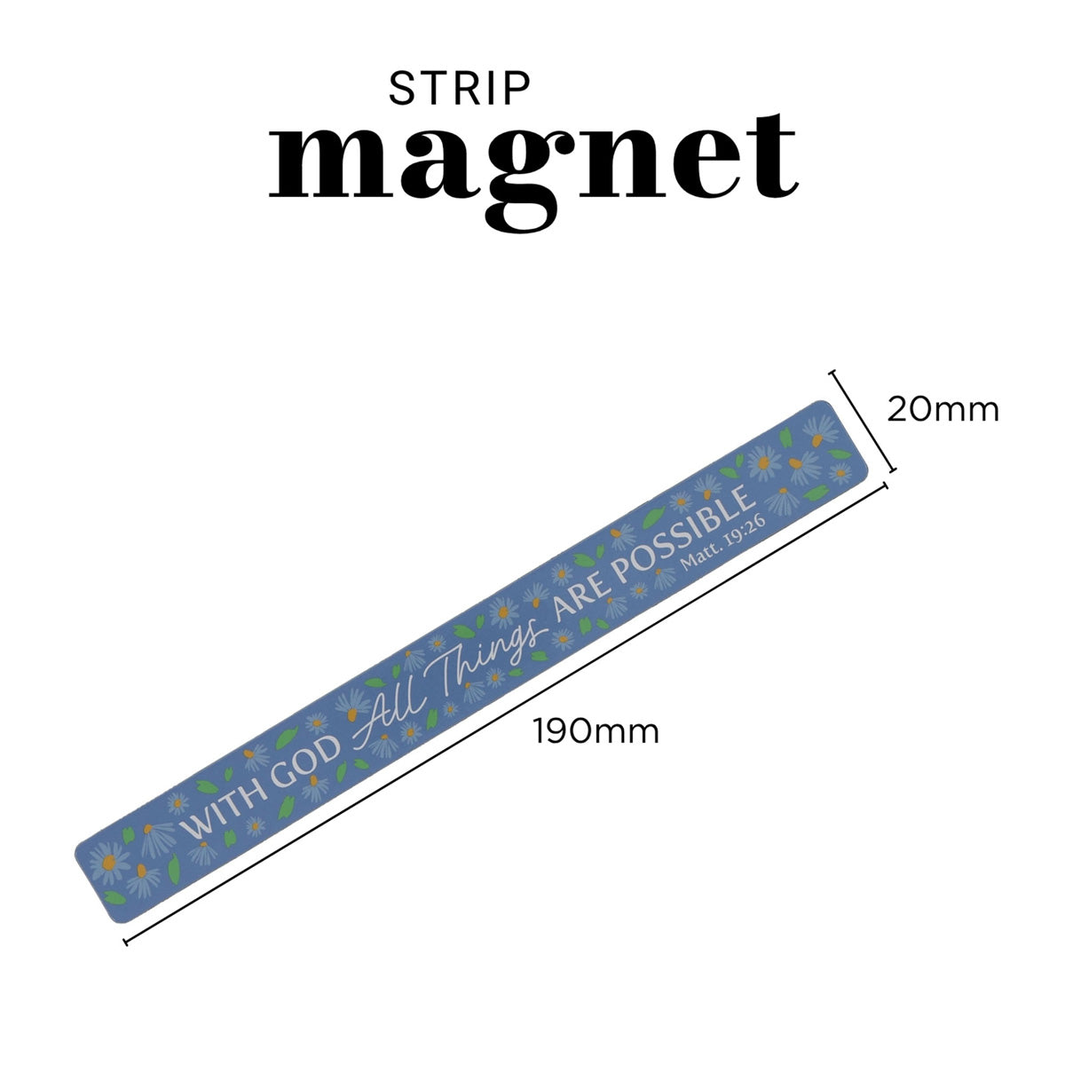 With God All Things Are Possible Magnetic Strip