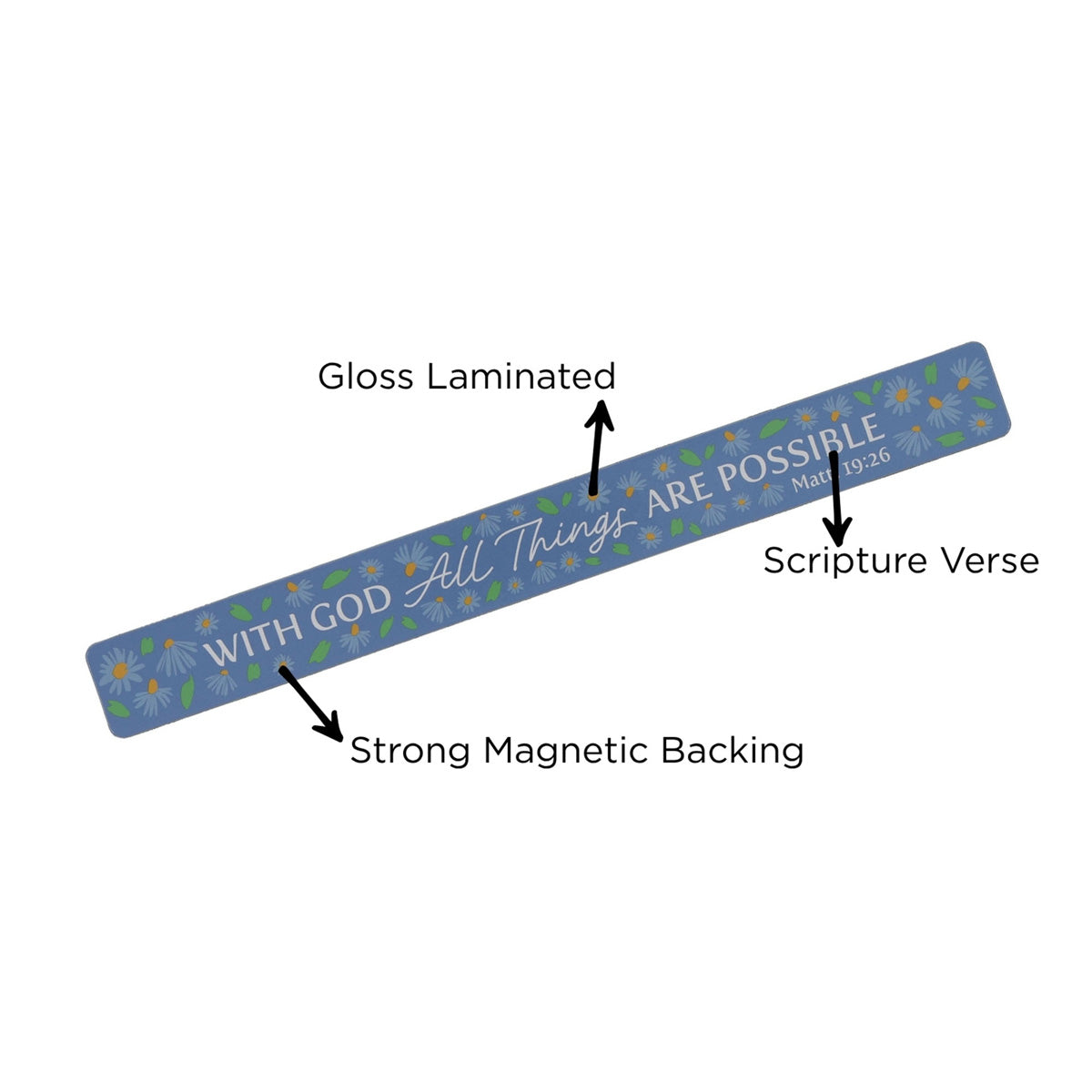 With God All Things Are Possible Magnetic Strip