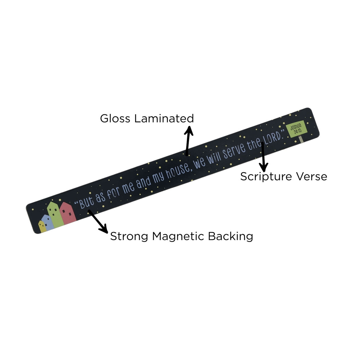 As for Me and My House, We Will Serve the Lord Magnetic Strip