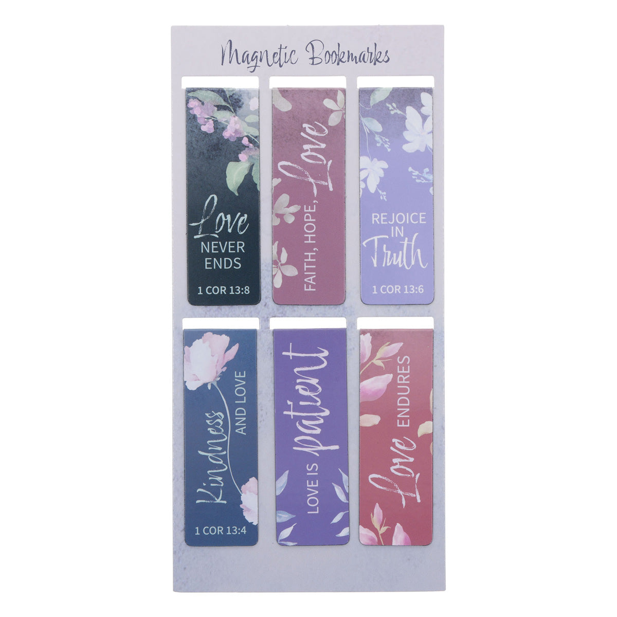 Love Six-Piece Magnetic Bookmark Set