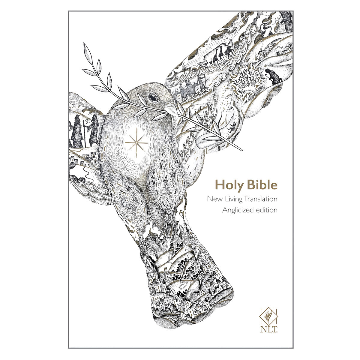 NLT Holy Bible, Anglicized Edition, Paperback, White