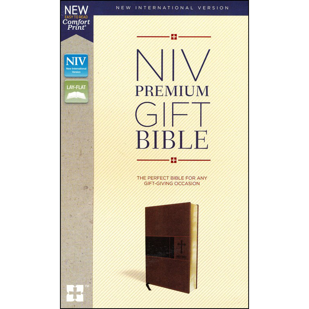 NIV Premium Gift Bible Red Letter Brown (Comfort Print)(Imitation Leather)