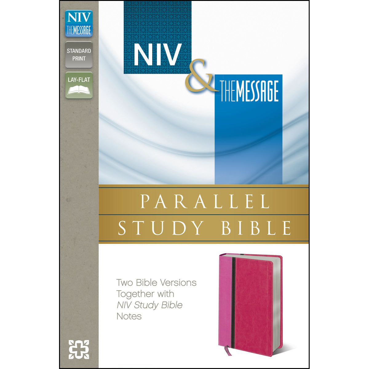 NIV / Message Side / Side Study Bible Pers Size Orchid / Raspberry (Imitation Leather)