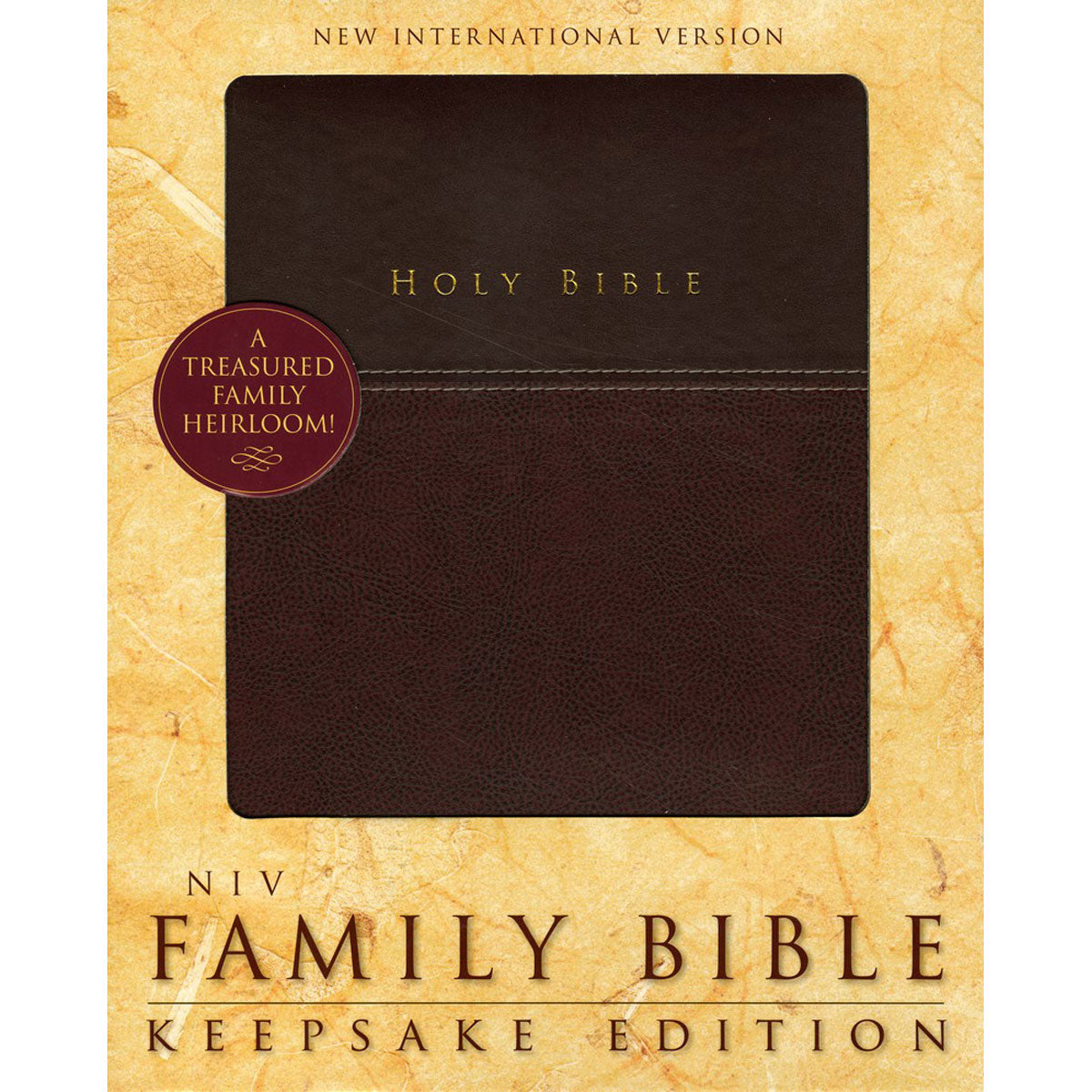 NIV Family Bible Keepsake Edition Two Tone Burgundy (Imitation Leather)