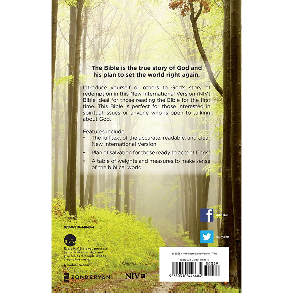NIV Value Outreach Bible Green Forest Path (Paperback)