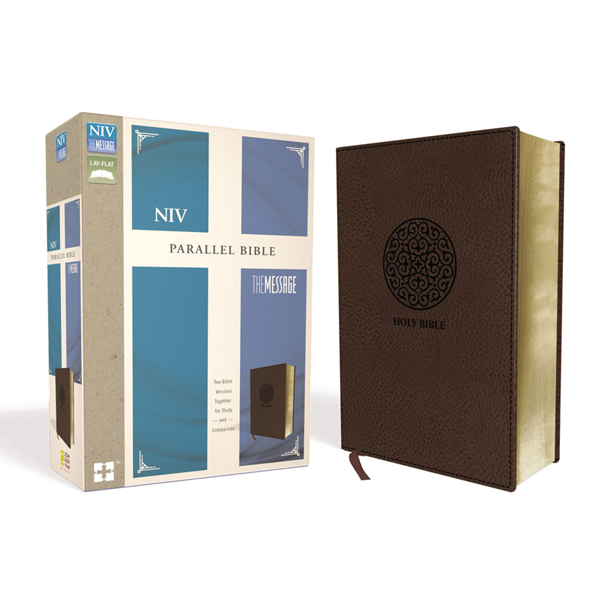 NIV / Message Parallel Bible Brown (Imitation Leather)