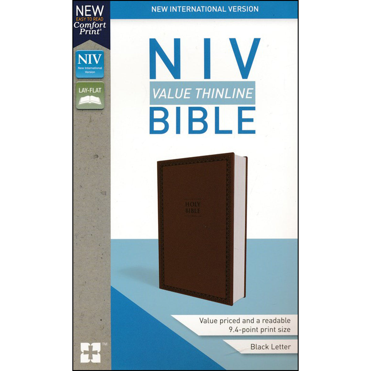 NIV Value Thinline Bible Brown (Comfort Print)(Imitation Leather)