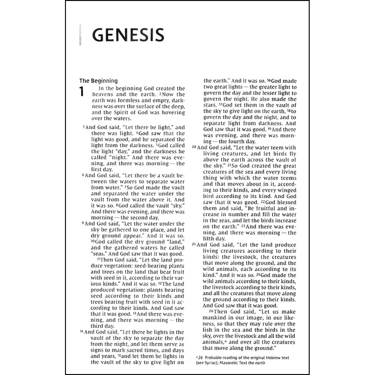 NIV Value Thinline Bible Large Print Gray / Black(Comfort Print)(Imitation Leather
