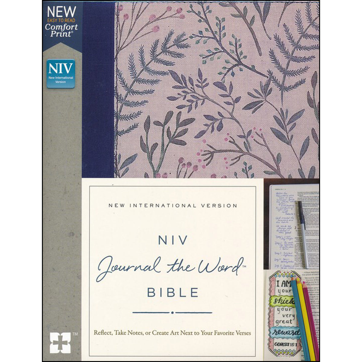 NIV Journal The Word Bible Red Letter Pink Floral (Comfort Print)(Hardcover)