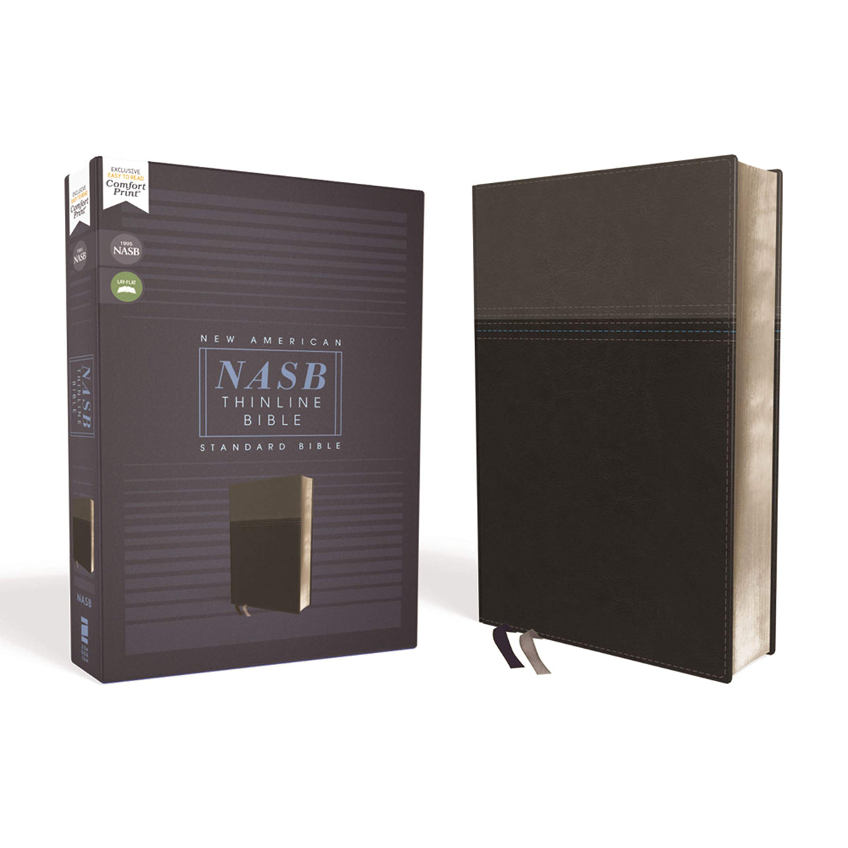 NASB Thinline Bible (1995) Red Letter Black (Comfort Print)(Imitation Leather)