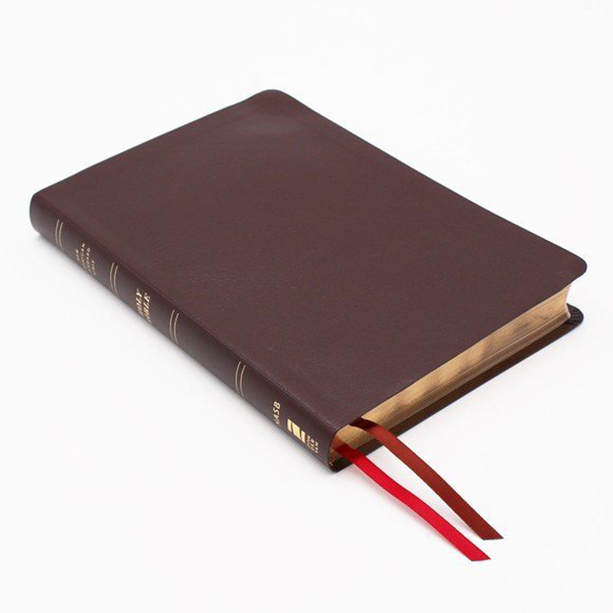 NASB Thinline Bible LP (1995) Red Letter Burgundy (Comfort Print)(Bonded Leather)