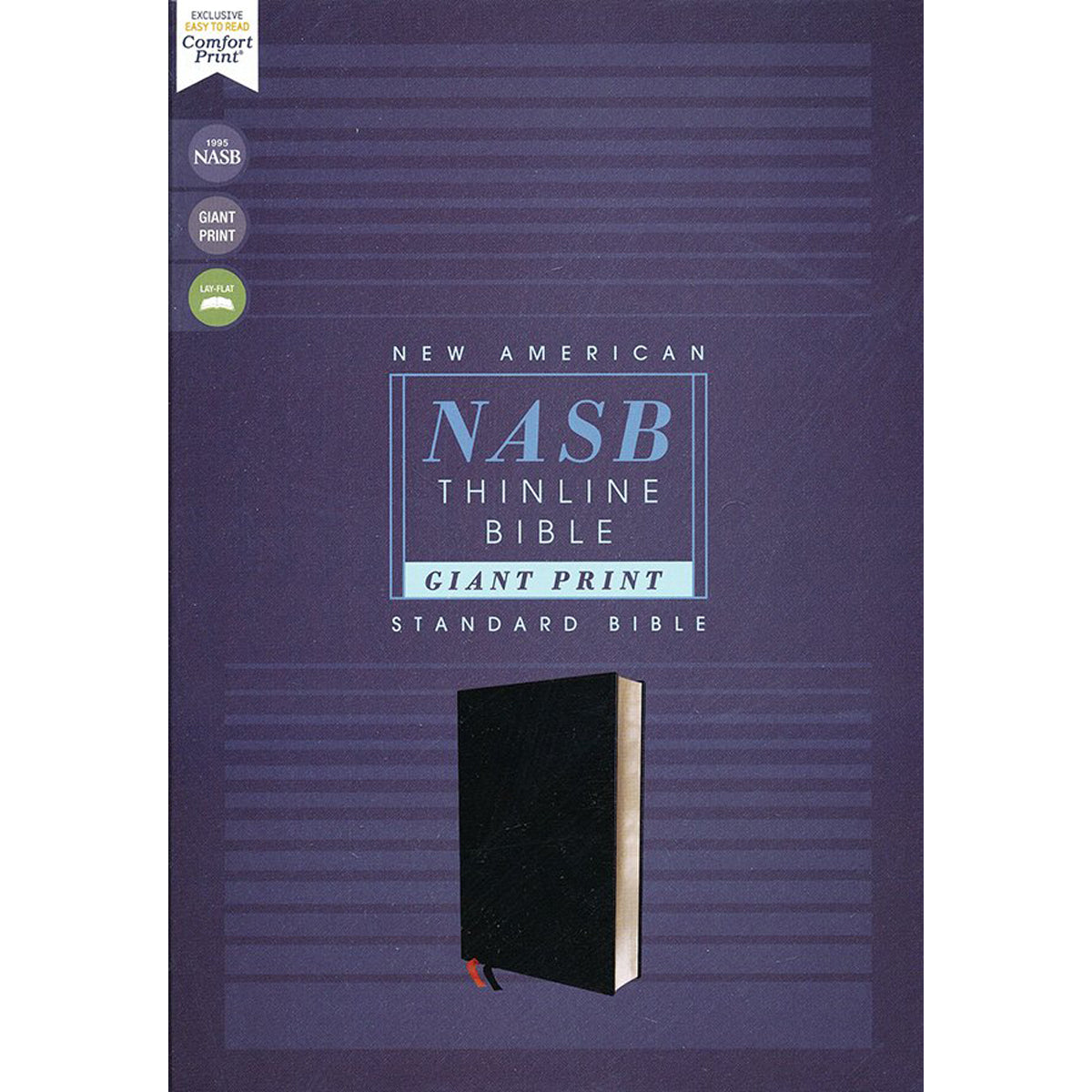 NASB Thinline Bible GP (1995) Red Letter Black (Comfort Print)(Bonded Leather)