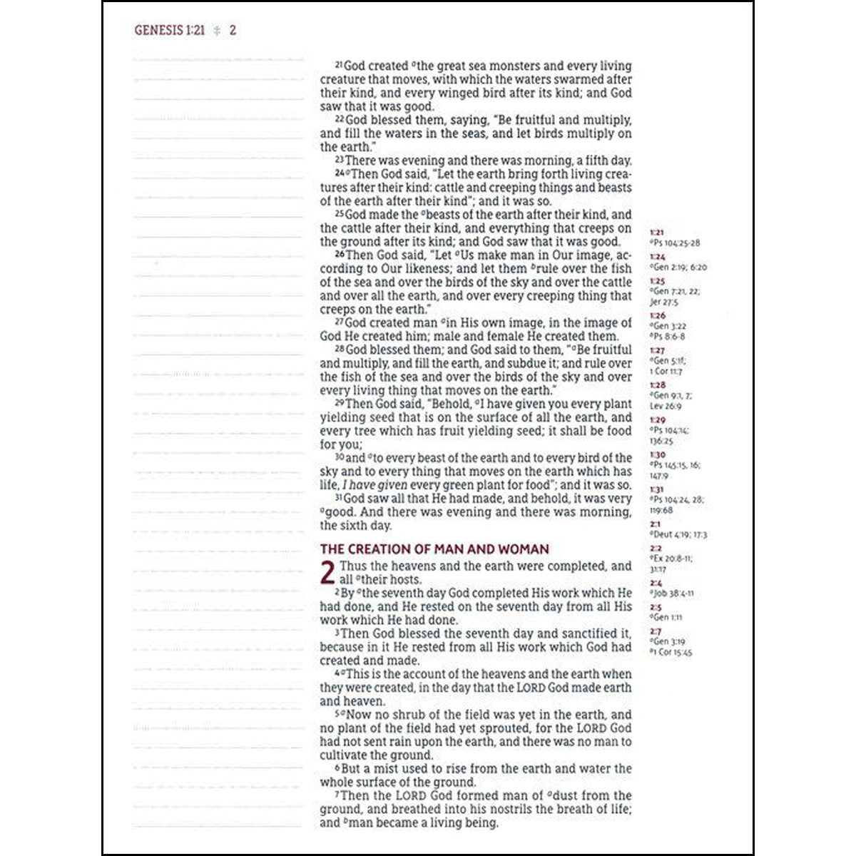 NASB (1995) Journal The Word Reference Bible, Red Letter Edition, Black (Comfort Print)(Hardcover)