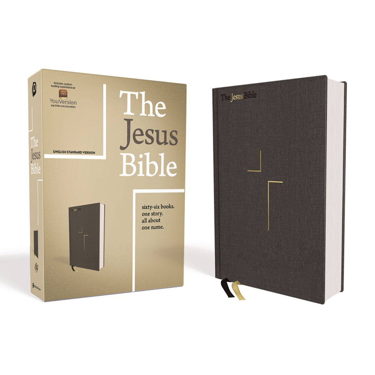 ESV The Jesus Bible Gray (Hardcover)