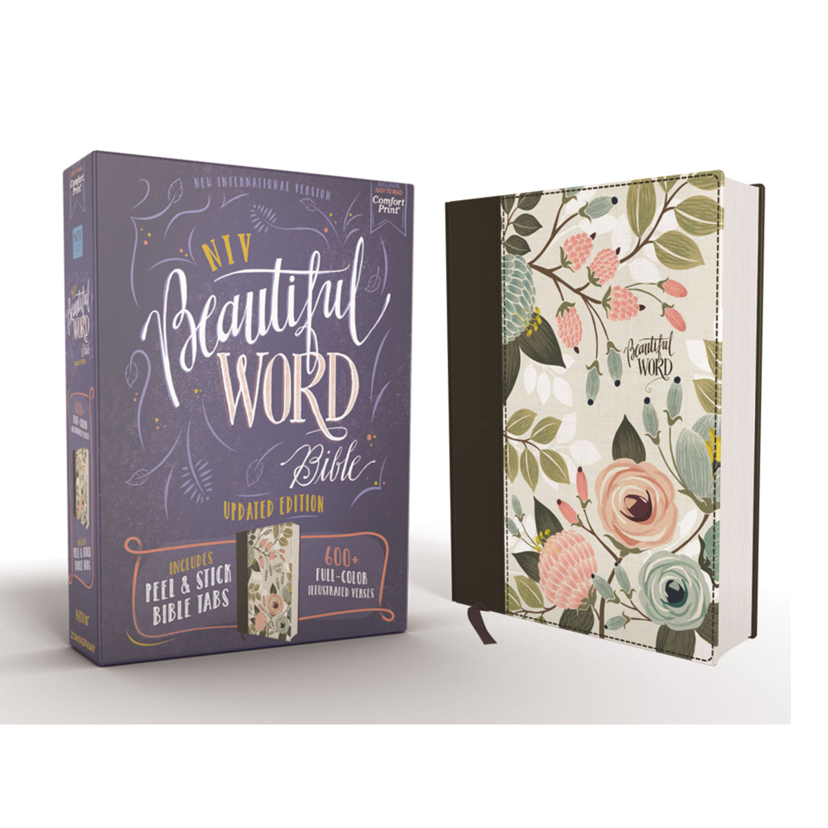 NIV Beautiful Word Bible Peel / Stick Bible Tab Multi-color (Comfort Print)(Hardcover)