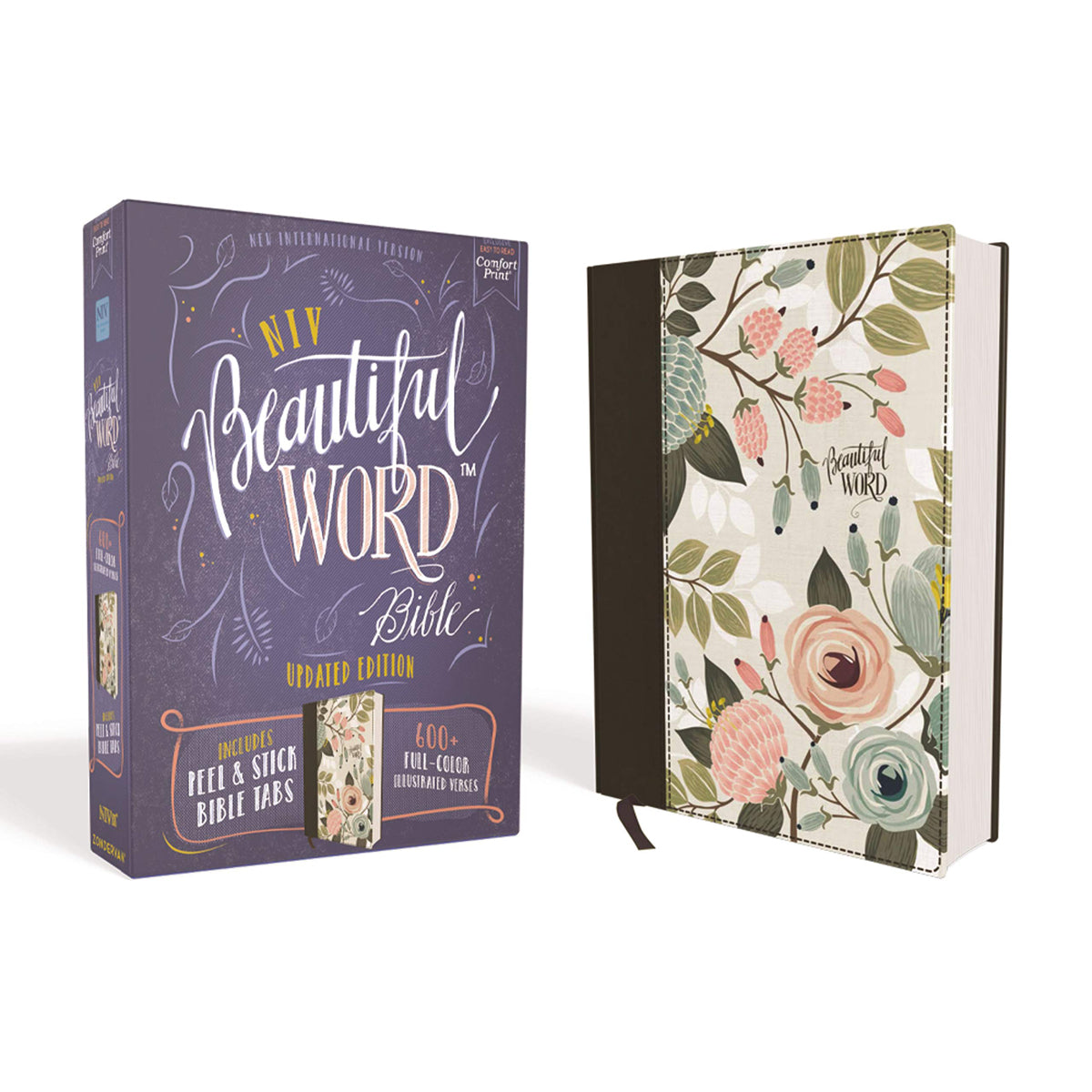 NIV Beautiful Word Bible Peel / Stick Bible Tab Multi-color (Comfort Print)(Hardcover)
