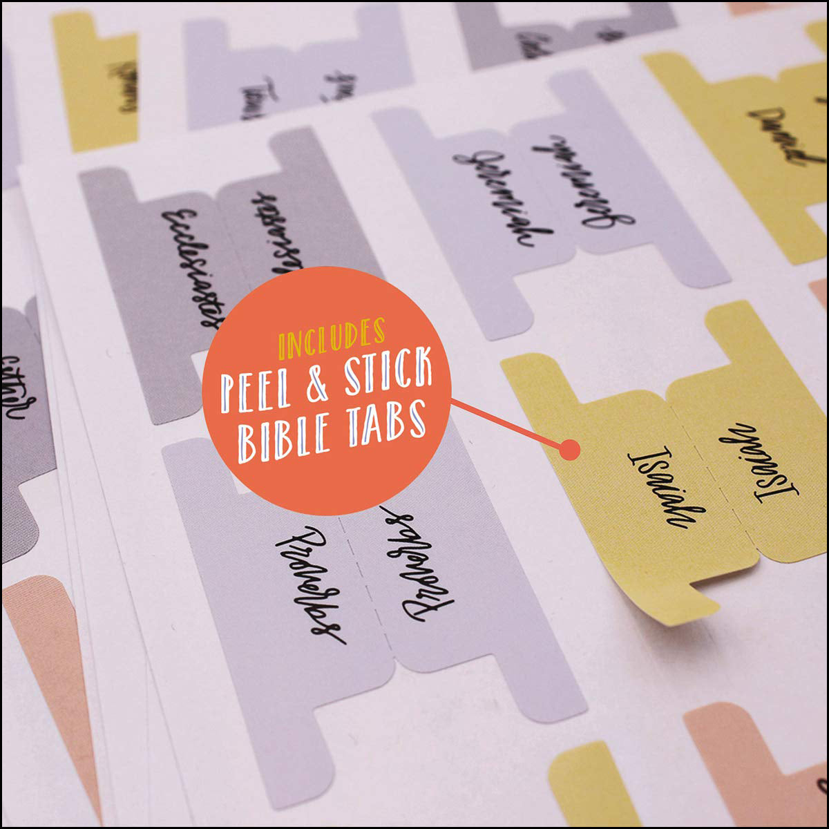 NIV Beautiful Word Bible Peel / Stick Bible Tab Multi-color (Comfort Print)(Hardcover)