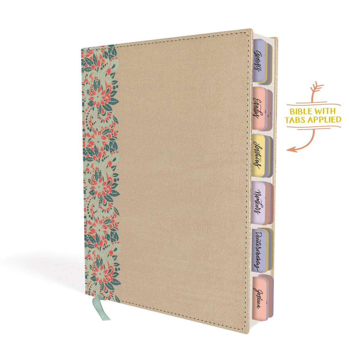 NIV Beautiful Word Bible Peel / Stick Bible Tab Gold (Comfort Print)(Hardcover)