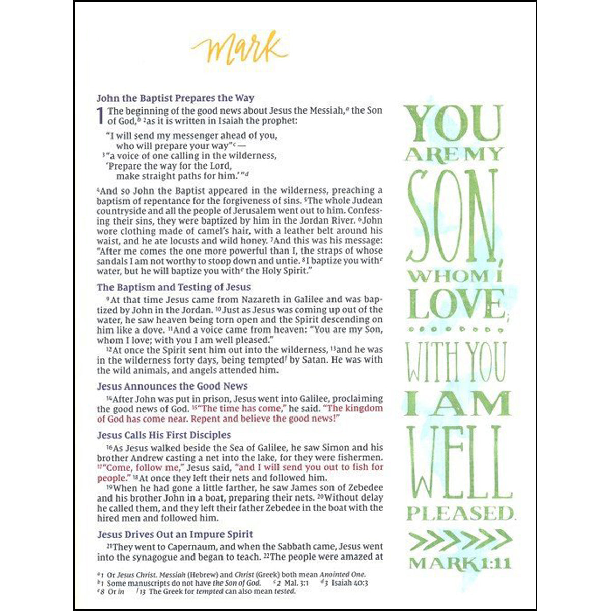 NIV Beautiful Word Bible Peel / Stick Tab Brown (Comfort Print)(Imitation Leather)