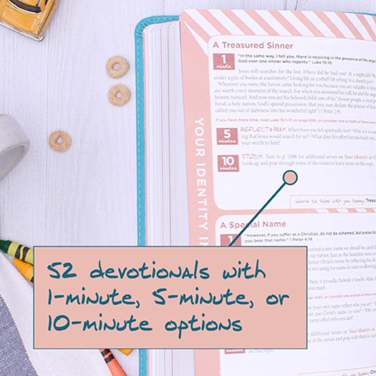 NIV Busy Mom's Bible Red Letter Edition Teal (Comfort Print)(Imitation Leather)