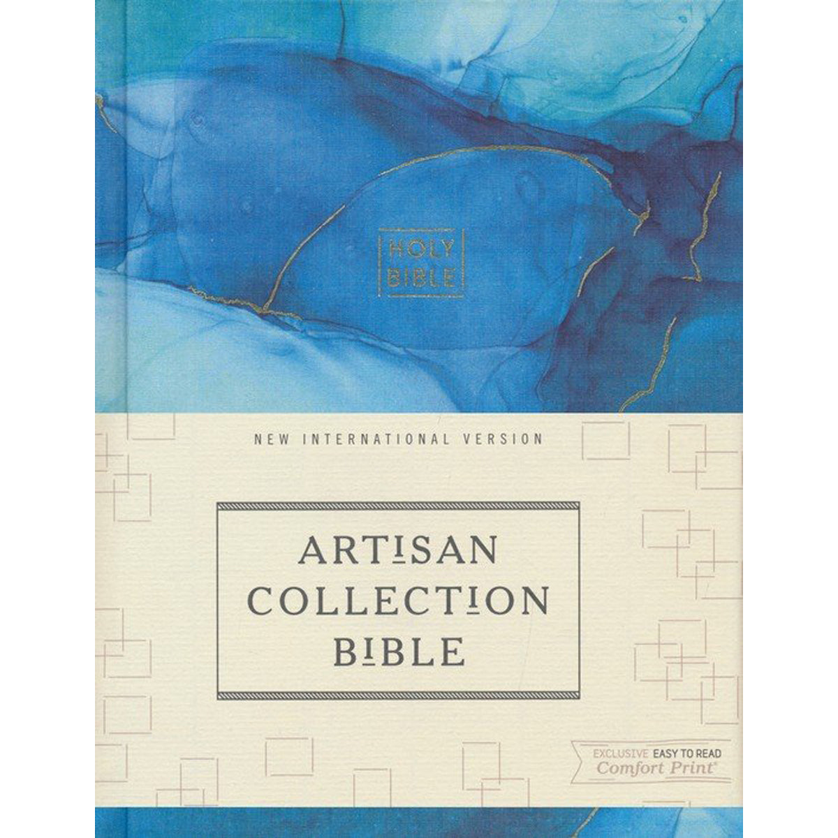 NIV Artisan Collection Bible Red Letter Blue Art (Comfort Print)(Hardcover)