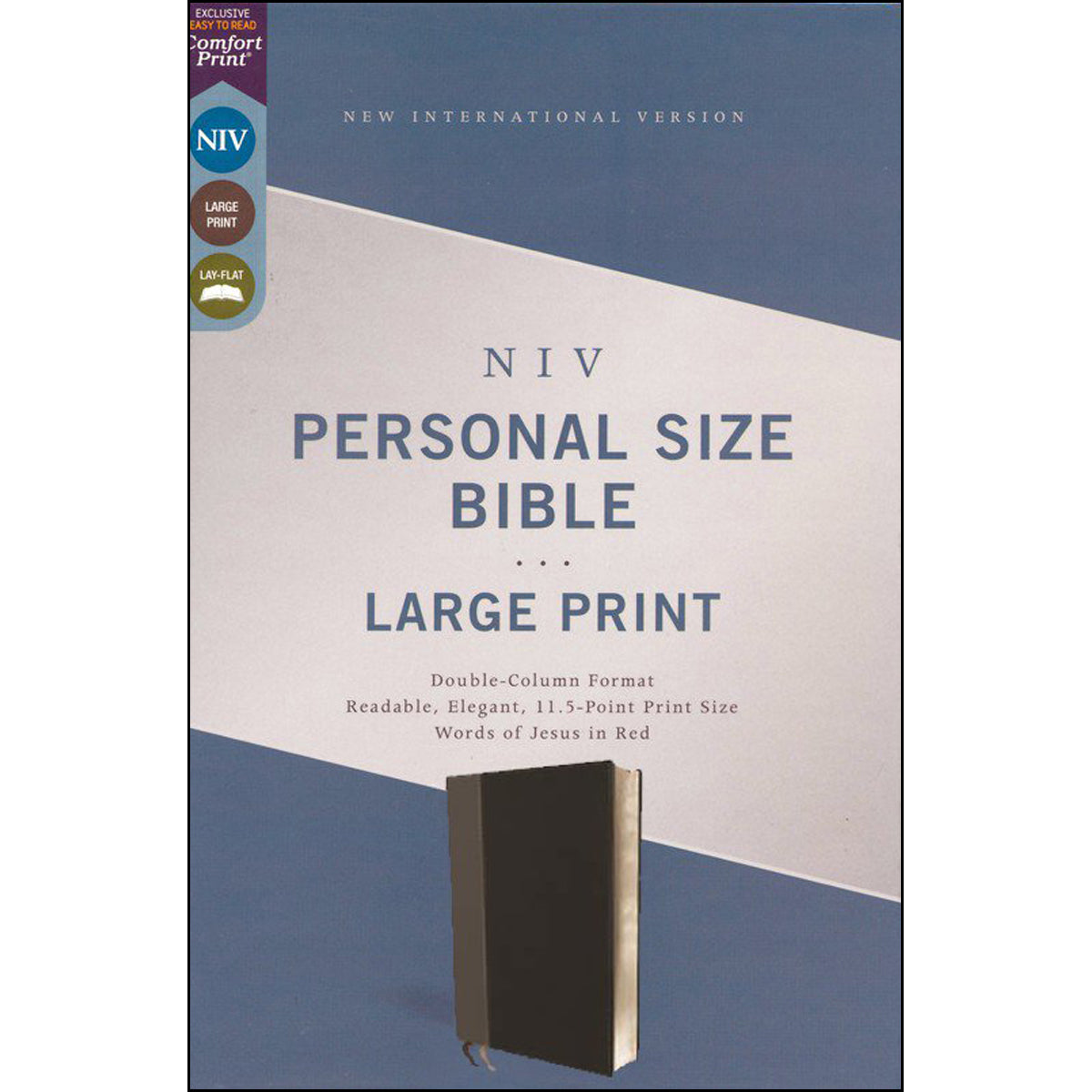 NIV Personal Size Bible Large Print Black (Comfort Print)(Imitation Leather)