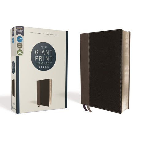 NIV Giant Print Compact Bible Red Letter Edition Black (Comfort Print)(Imitation Leather)
