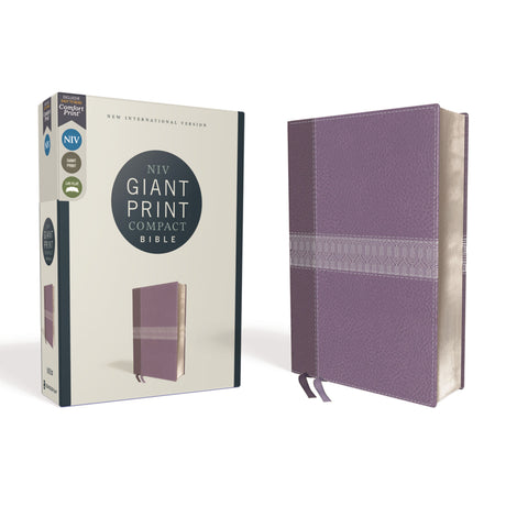 NIV Giant Print Compact Bible Red Letter Edition Purple (Comfort Print)(Imitation Leather)